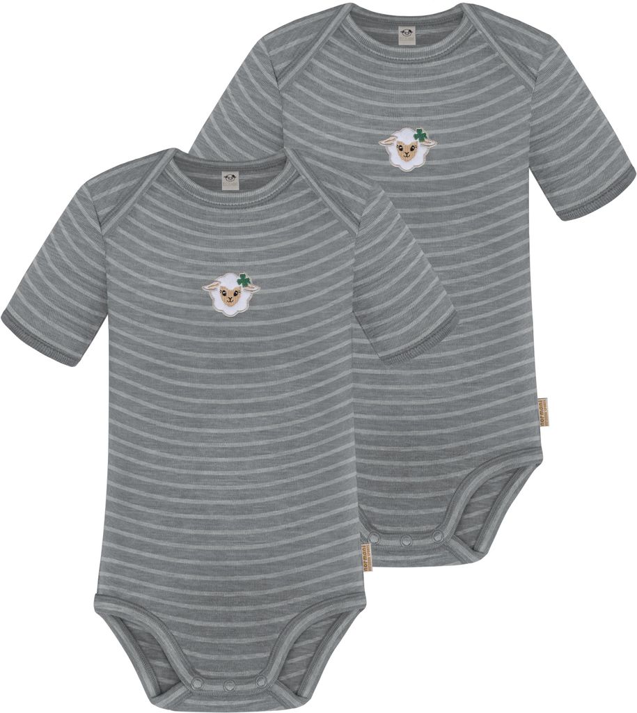 normani 2er Set Baby Merino Body Kurzarm Produktbild 