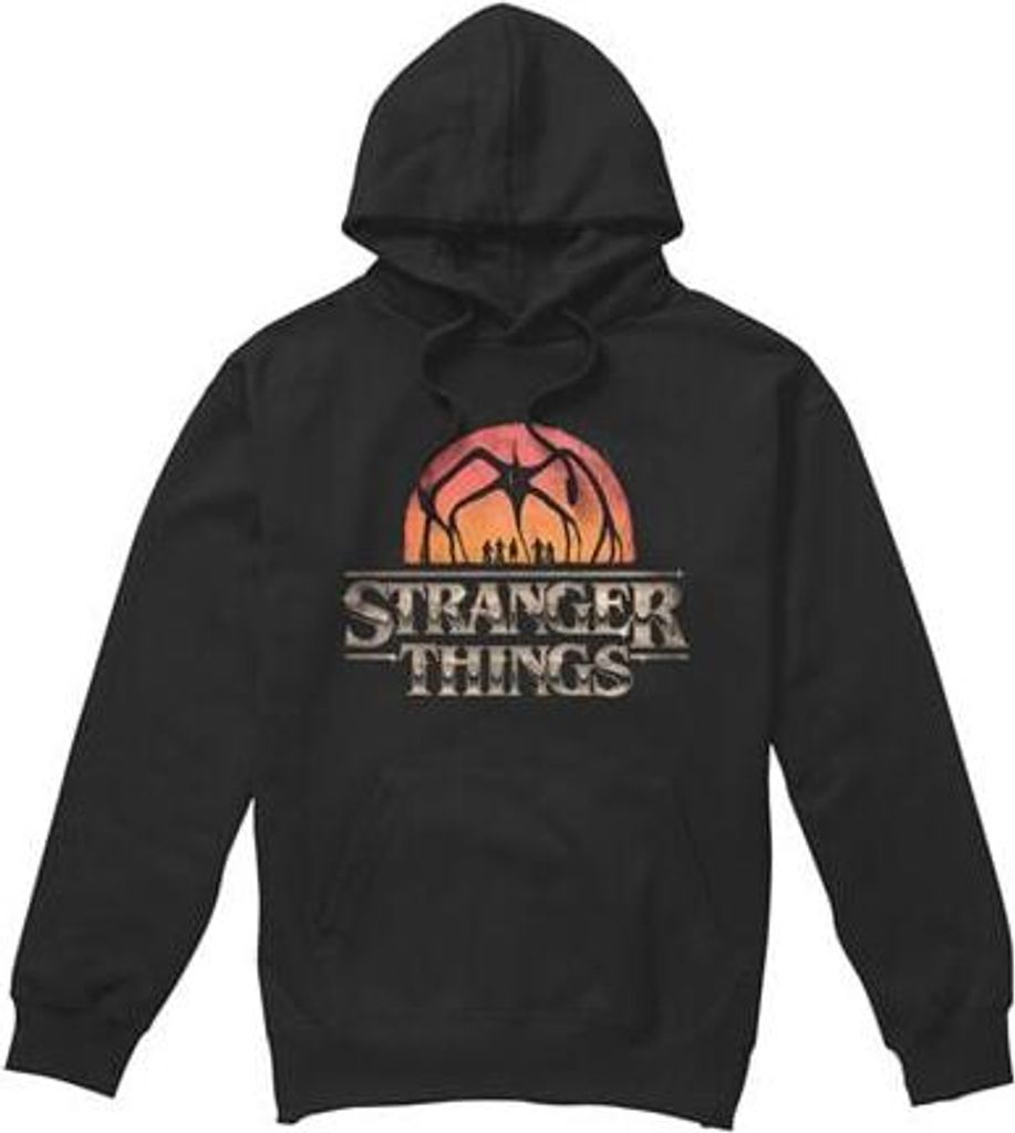 Stranger Things Kapuzenpullover Herren Season 5 - Sunset Logo schwarz M