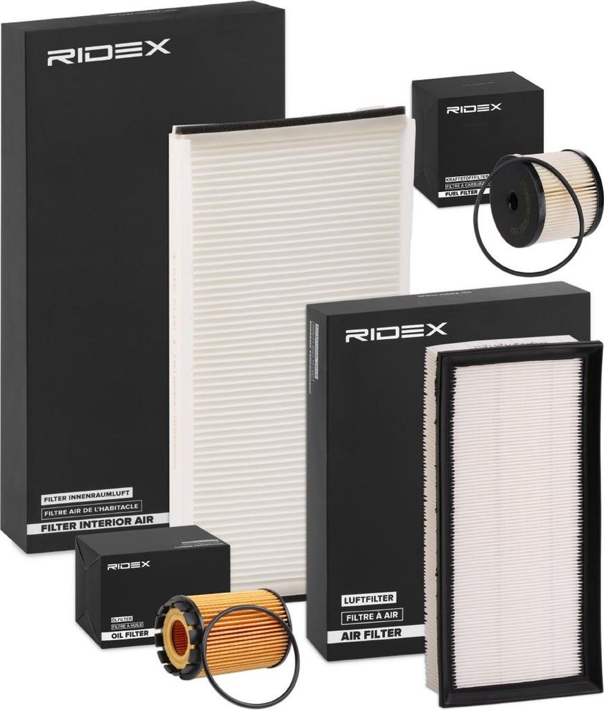 RIDEX Filterset Inspektionspaket Filtersatz passend für PEUGEOT 406 (8B) 406 Break (8E/F)