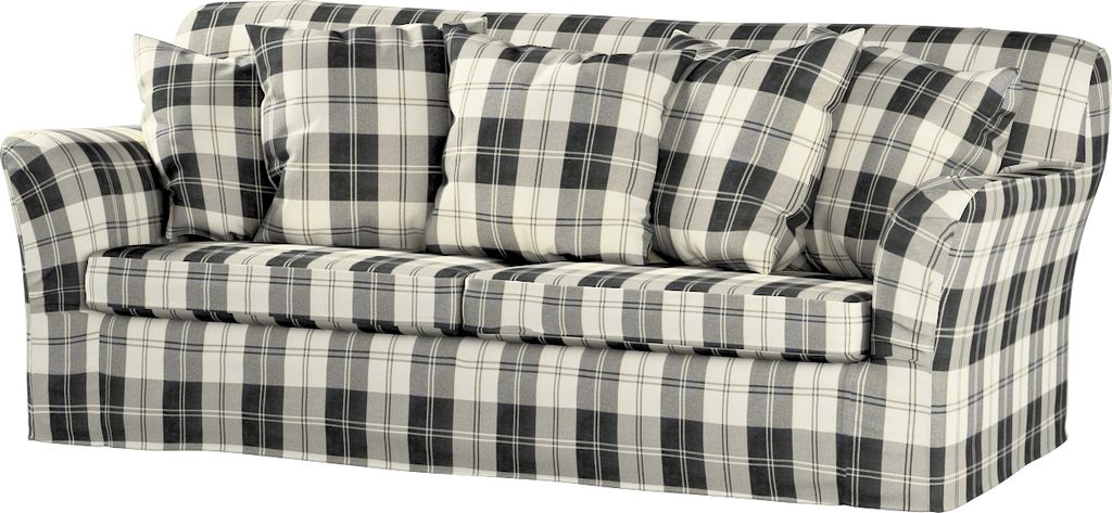Dekoria Bezug für Tomelilla Schlafsofa, schwarz- weiss, Sofahusse, Tomelilla Schlafsofa