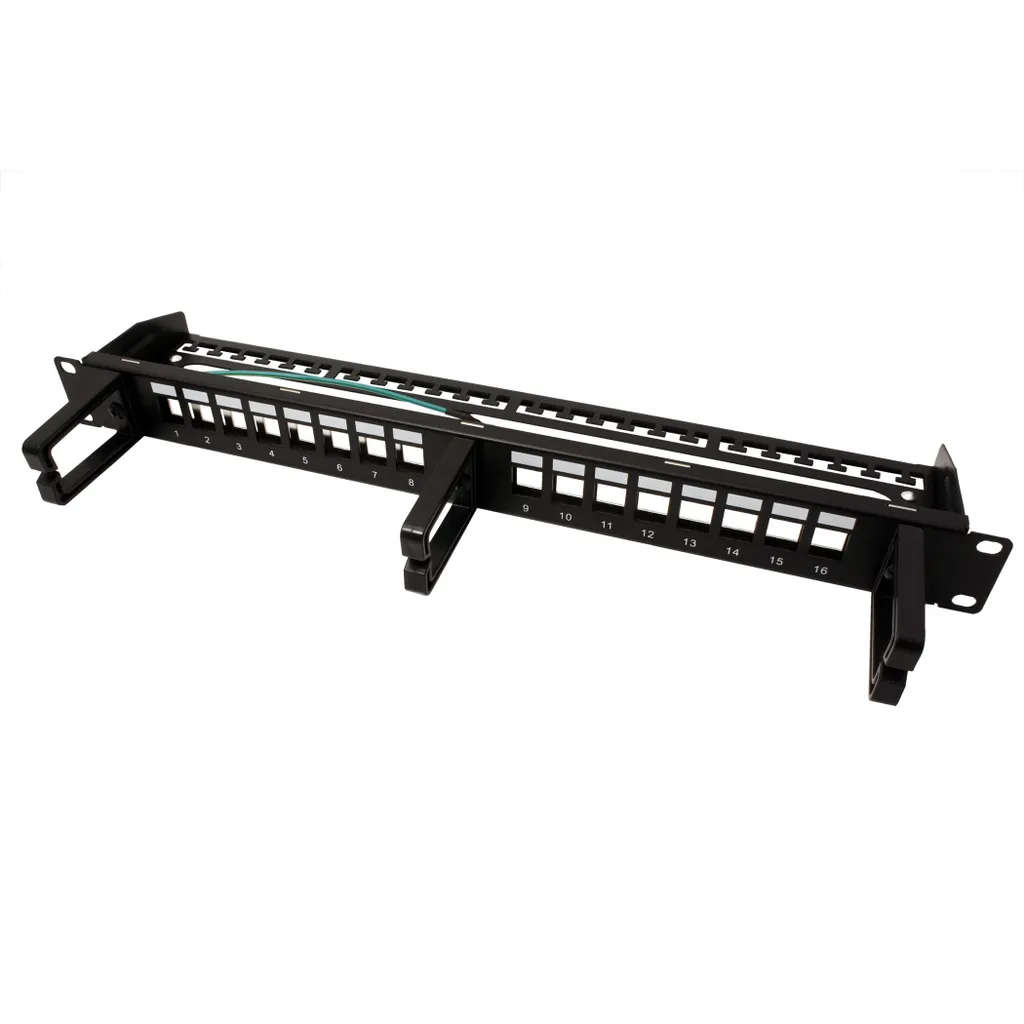 Support Modulaire Keystone 16 Ports ROLINE Blindé Noir 26.11.0363 - 5