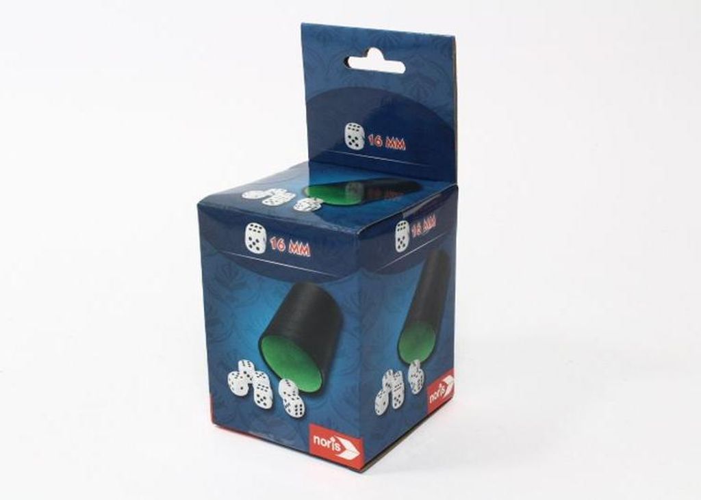 Noris Würfelbecher mit 6 Würfeln 606154512 Produktbild 