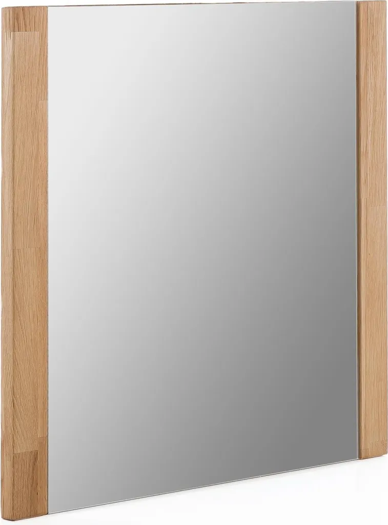 Miroir Leduc I en chêne massif huilé 66x65cm avec cadre structuré