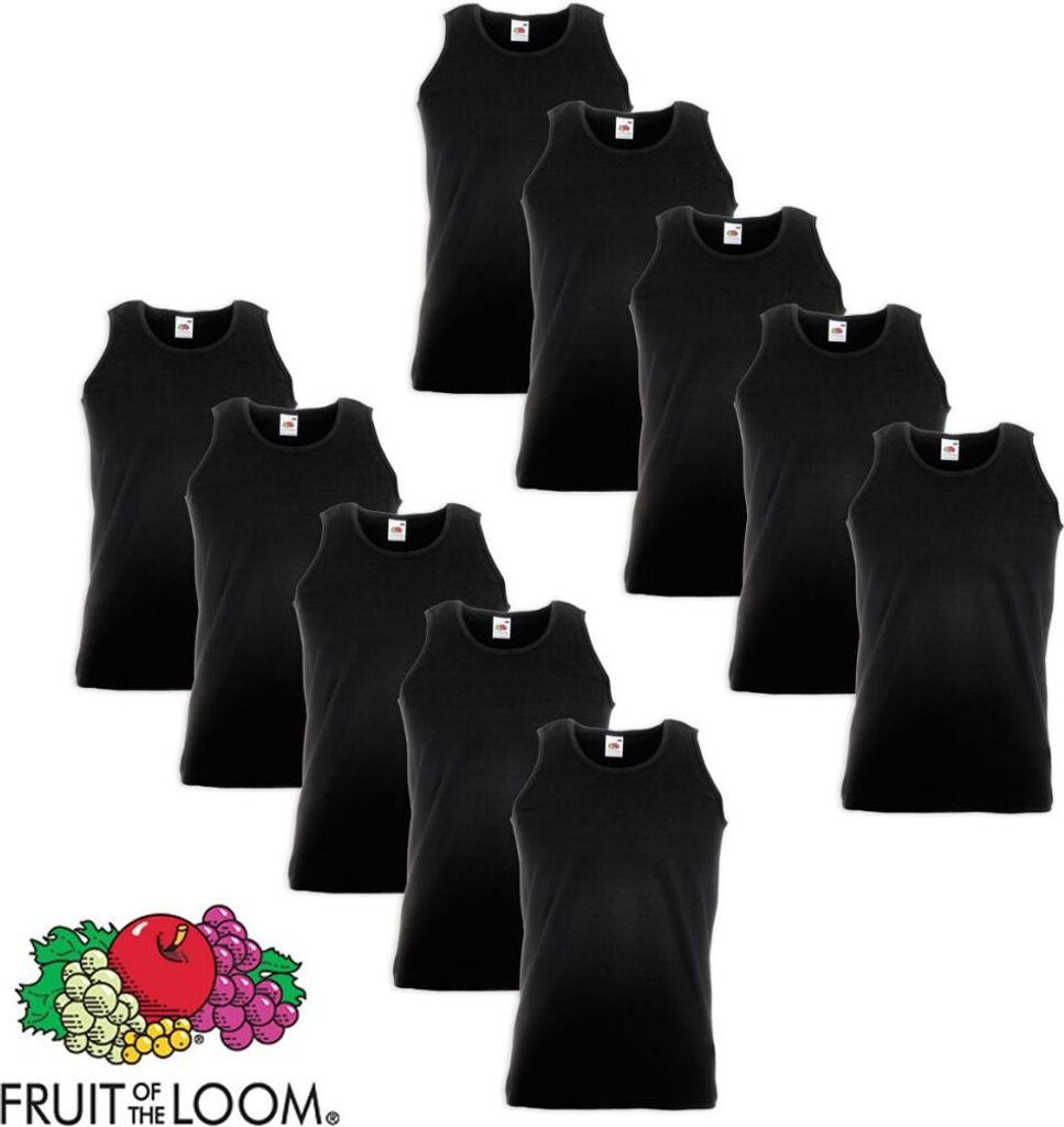 Fruit of the Loom Valueweight Muskelshirt 10Stk Baumwolle Immagine del prodotto 
