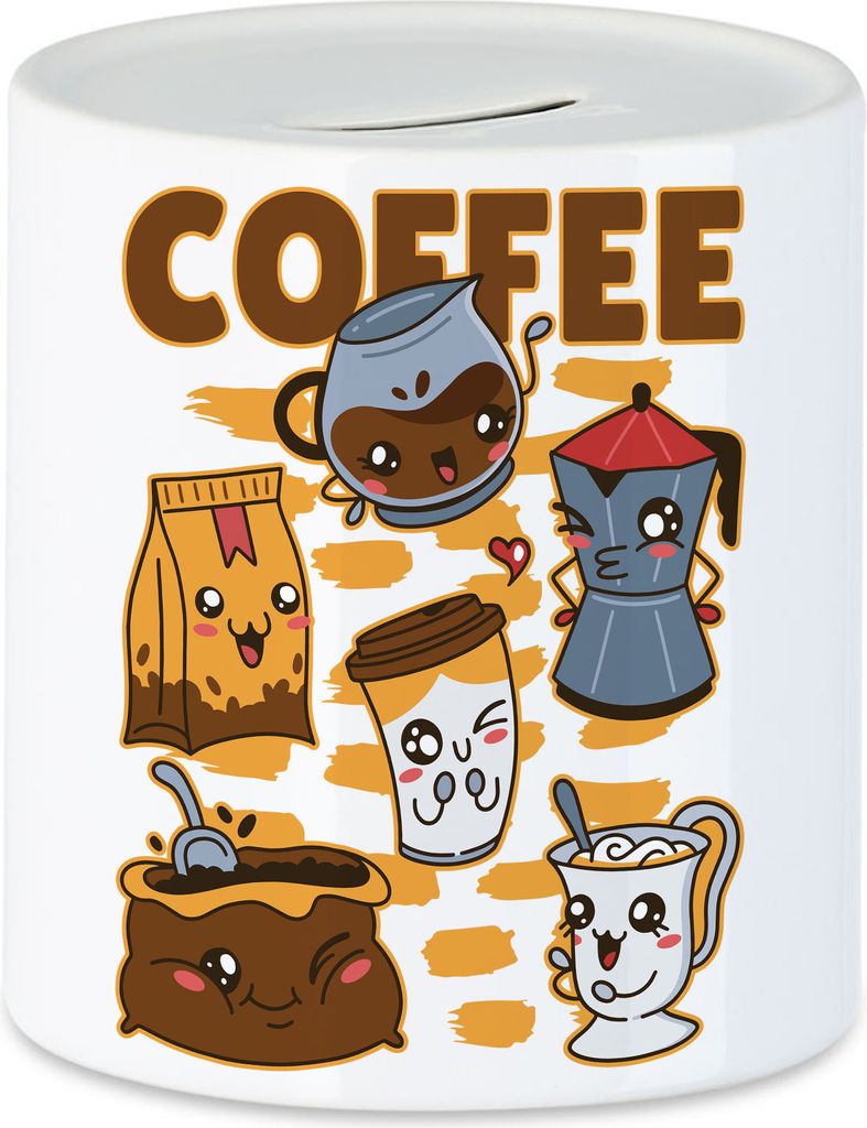 Coffee Spardose Kaffeeliebhaber Caffe Latte Cappuccino Morgens Frühstück Büro Coffeelover Kaffee