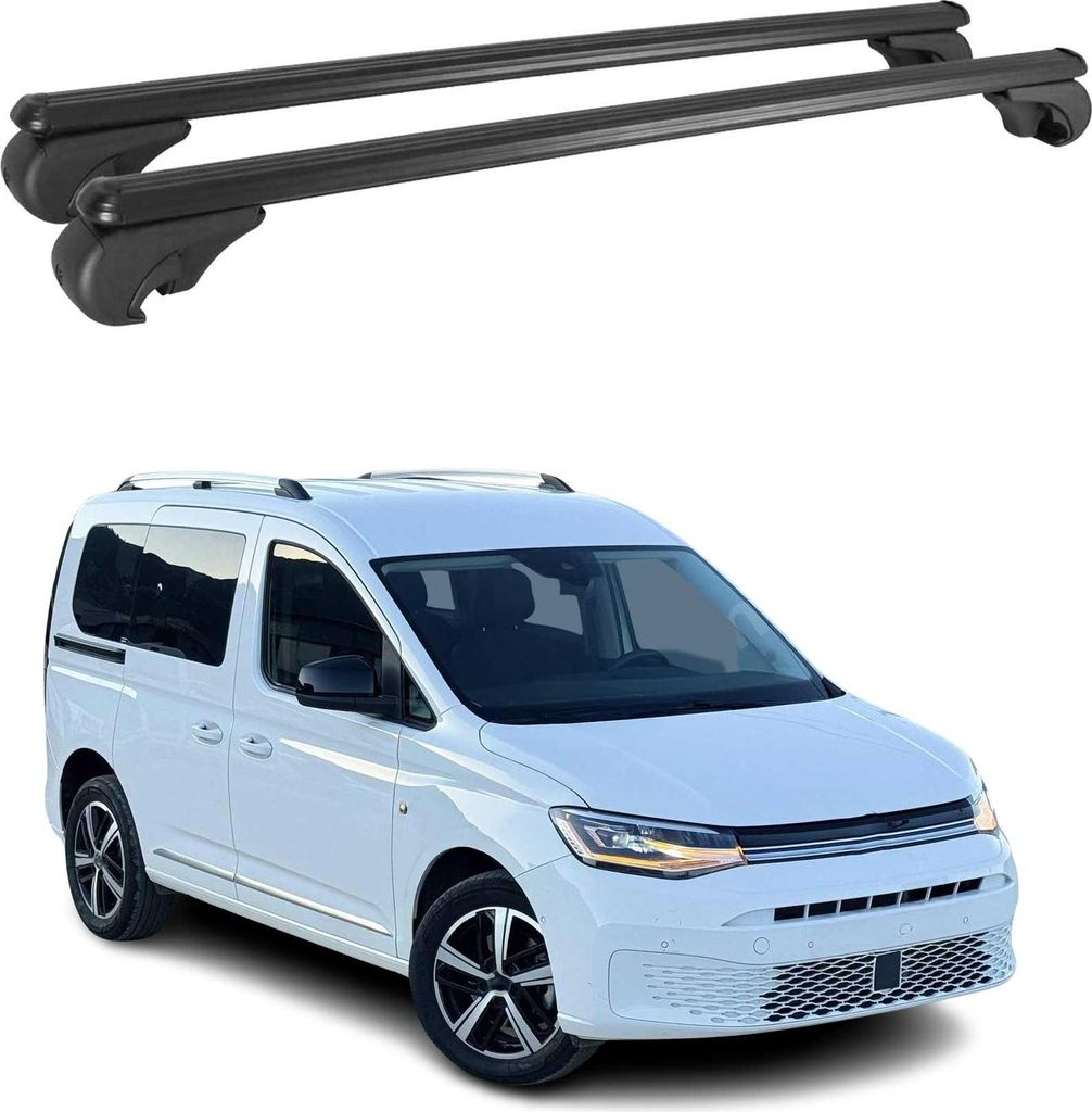 Barres de toit Transversales pour VW Caddy 2020-2024 Image du produit 