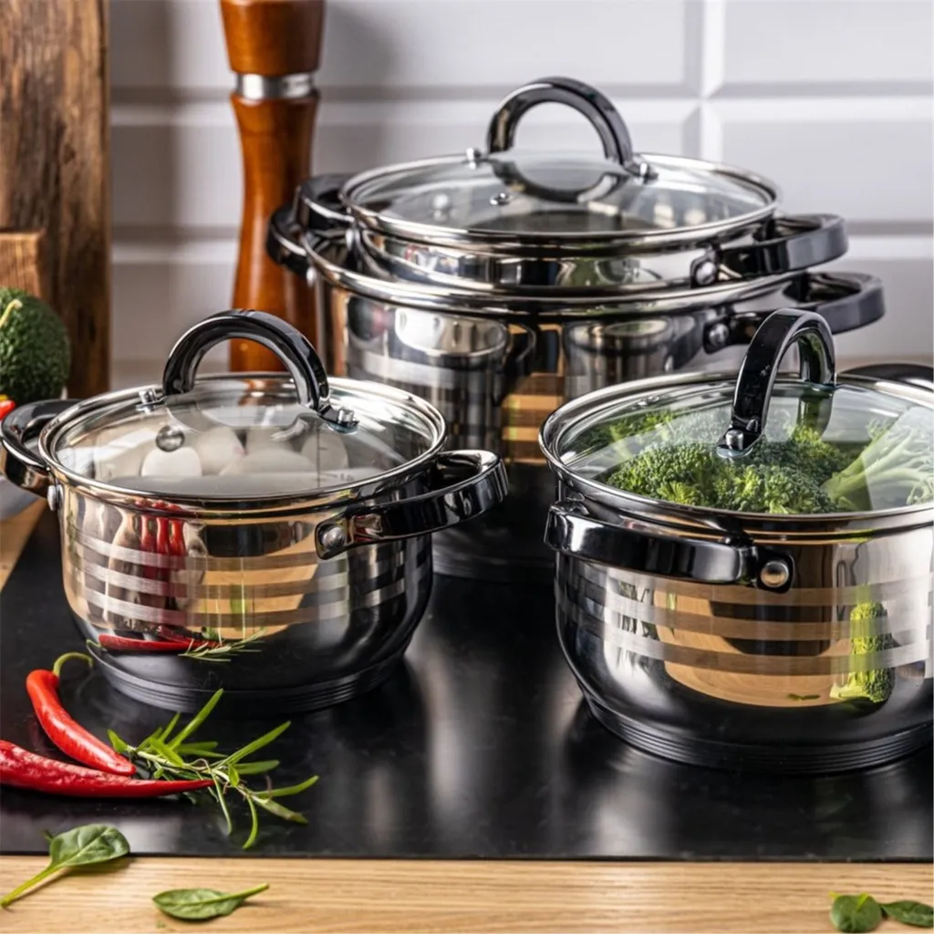 Klausberg KB-7269 - Portapane In Acciaio Inox Smaltato, Capiente E Salvaspazio, Colore Argento/nero