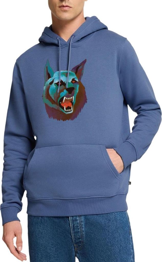 Spreadshirt Die Drei Fragezeichen Fragezeichen Und Der Karpatenhund Cover Herren Premium Hoodie, M, Taubenblau