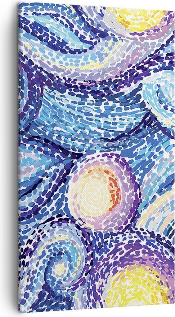 Bild auf Leinwand - Leinwandbild - Abstraktion modern - 45x80cm - Wand Bild - Wanddeko - Wandbilder - Leinwanddruck - Bilder - Kunstdruck - Wanddek...