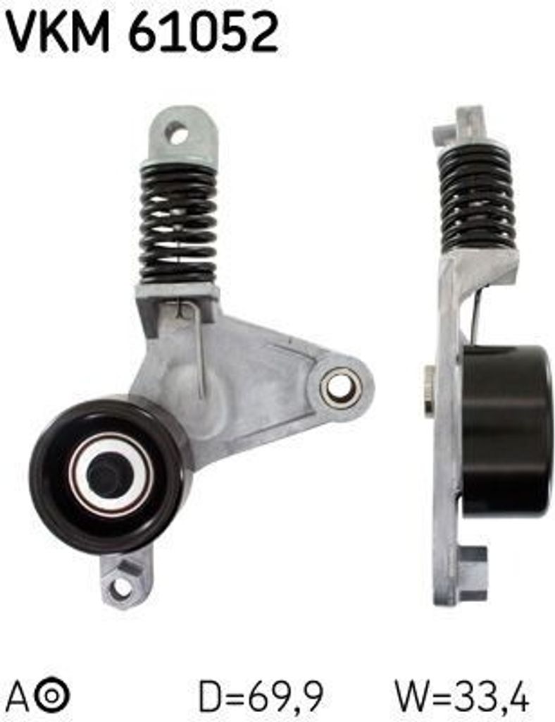 SKF VKM 61052 Spannrolle Keilrippenriemen für TOYOTA AURIS Produktbild 