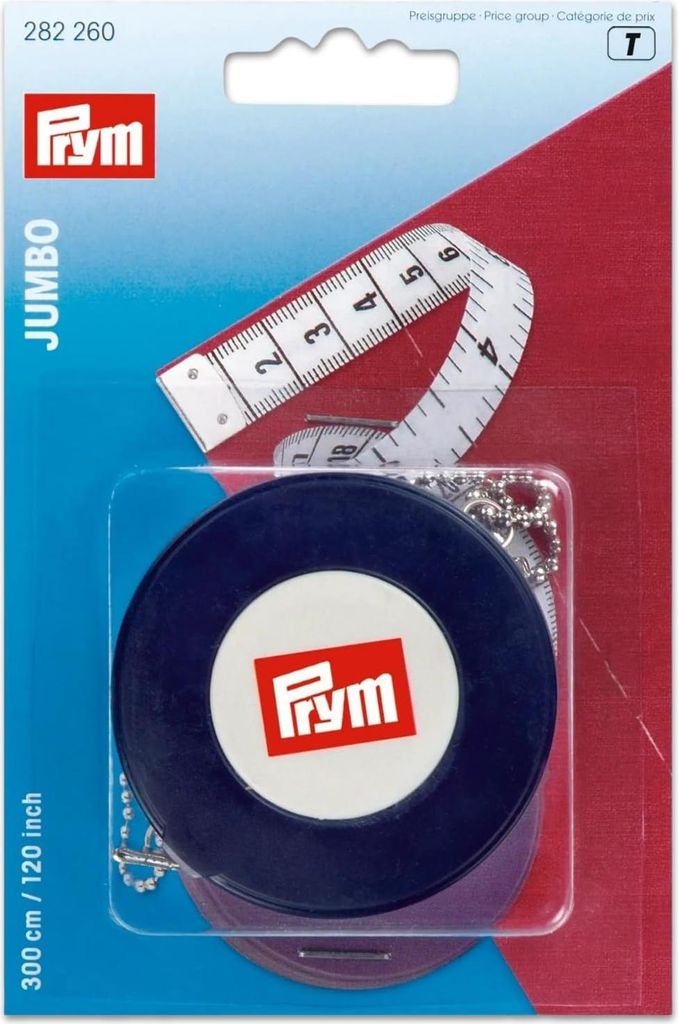 Prym 282260 Rollmaßband Jumbo 300 cm - Maßband mit Produktbild 
