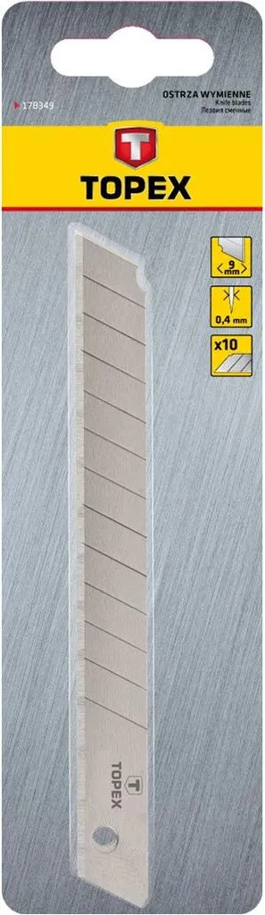 Offerta Lame TOPEX 9mm: 10 Ricambi a Strappo per Tagli Infiniti