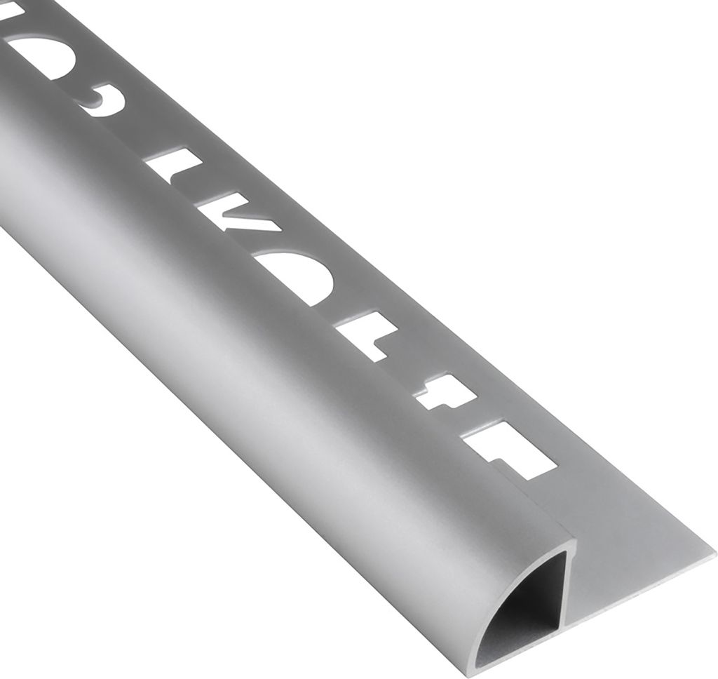 Alu Viertelkreis Profil Fliesenschiene silber matt L270cm Produktbild 