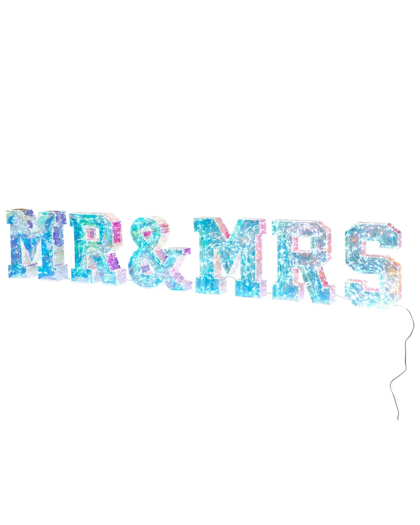 Décoration de Table Lumineuse Mr & Mrs LED Multicolore USB Beliani - 5