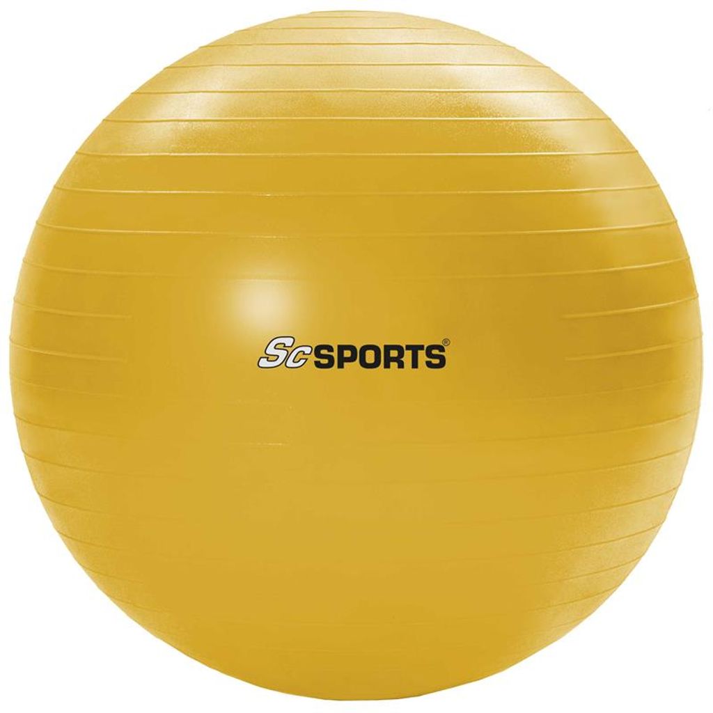zur Entlastung der Wirbelsäule ScSPORTS Gymnastik-//Sitzball Ø 65 cm als Yogaball geeignet