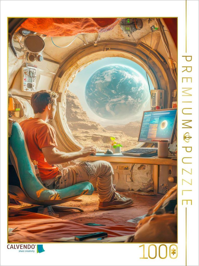 CALVENDO Puzzle Science-Fiction-Visionen der Zukunft | 1000 Teile Lege-Größe 64x48cm Foto-Puzzle für glückliche Stunden