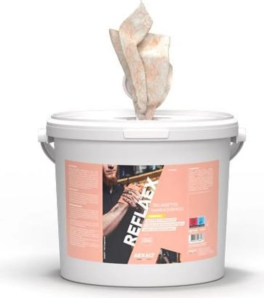 Lingettes mains sans eau REFLAEX AEXALT pour chantiers et ateliers 130