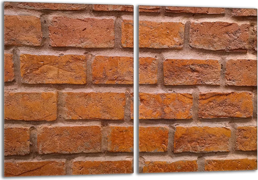 Glasschutzplatte für Herd 2x40x52 Brick