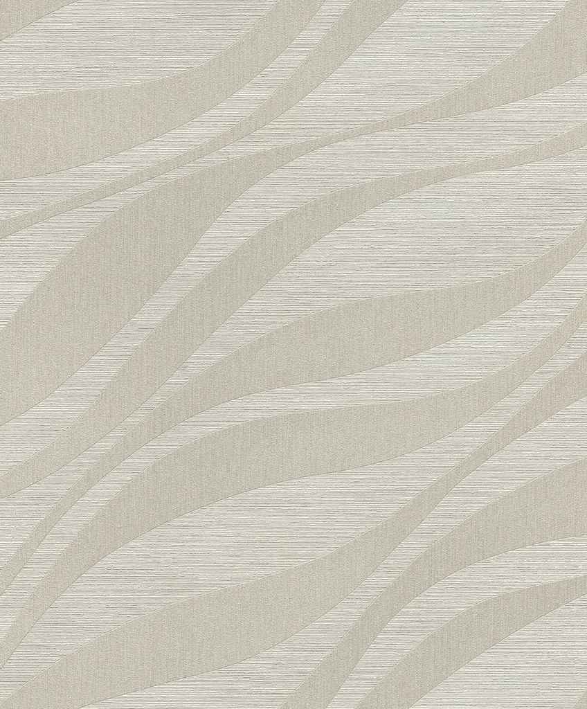 Rasch Vliestapete Muster Wellen beige 10,05 x 0,53 m