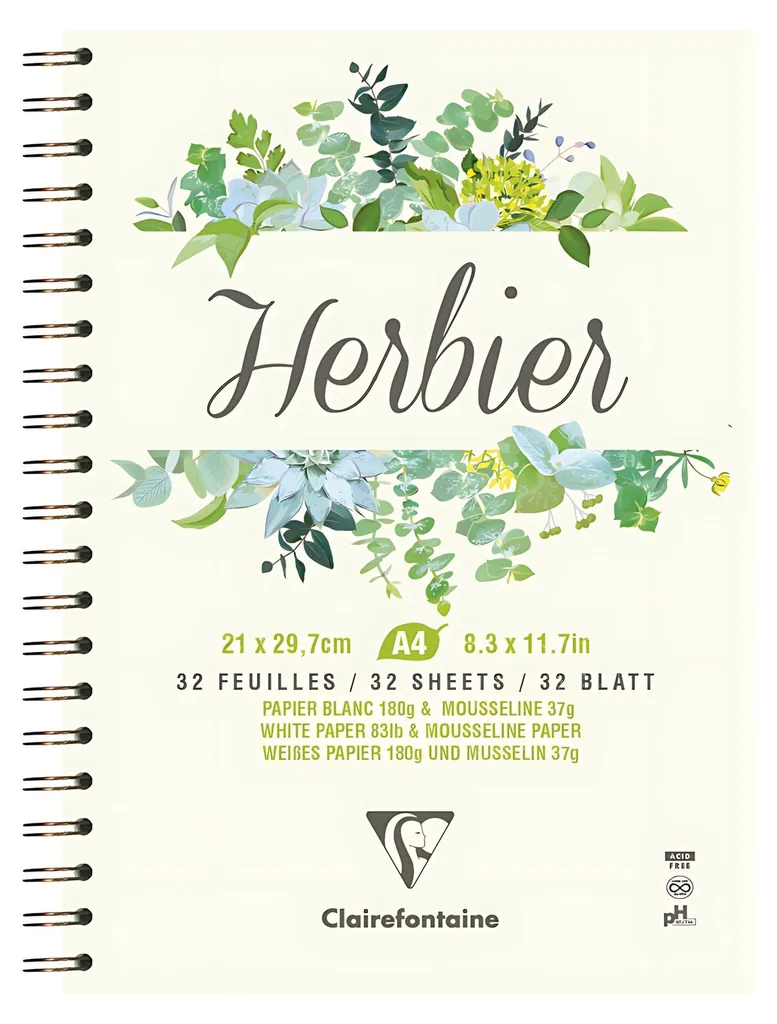 Herbarium A4 Spirale 180g : Préservez vos Plantes sans les Casser