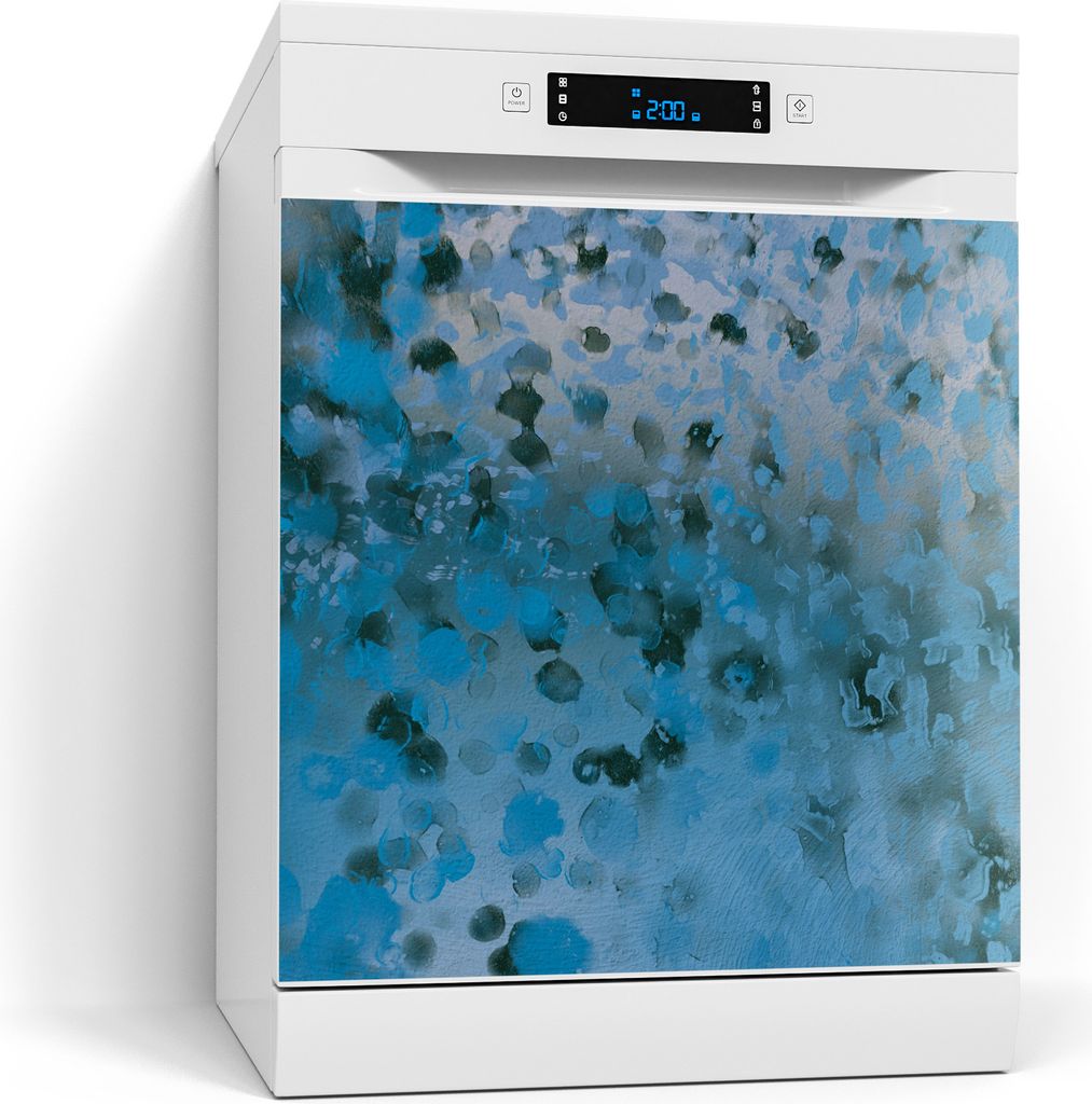 DEQORI Magnetmatte Spülmaschine beschreibbar 60x60 cm 'Blauer Traum' Magnetfolie