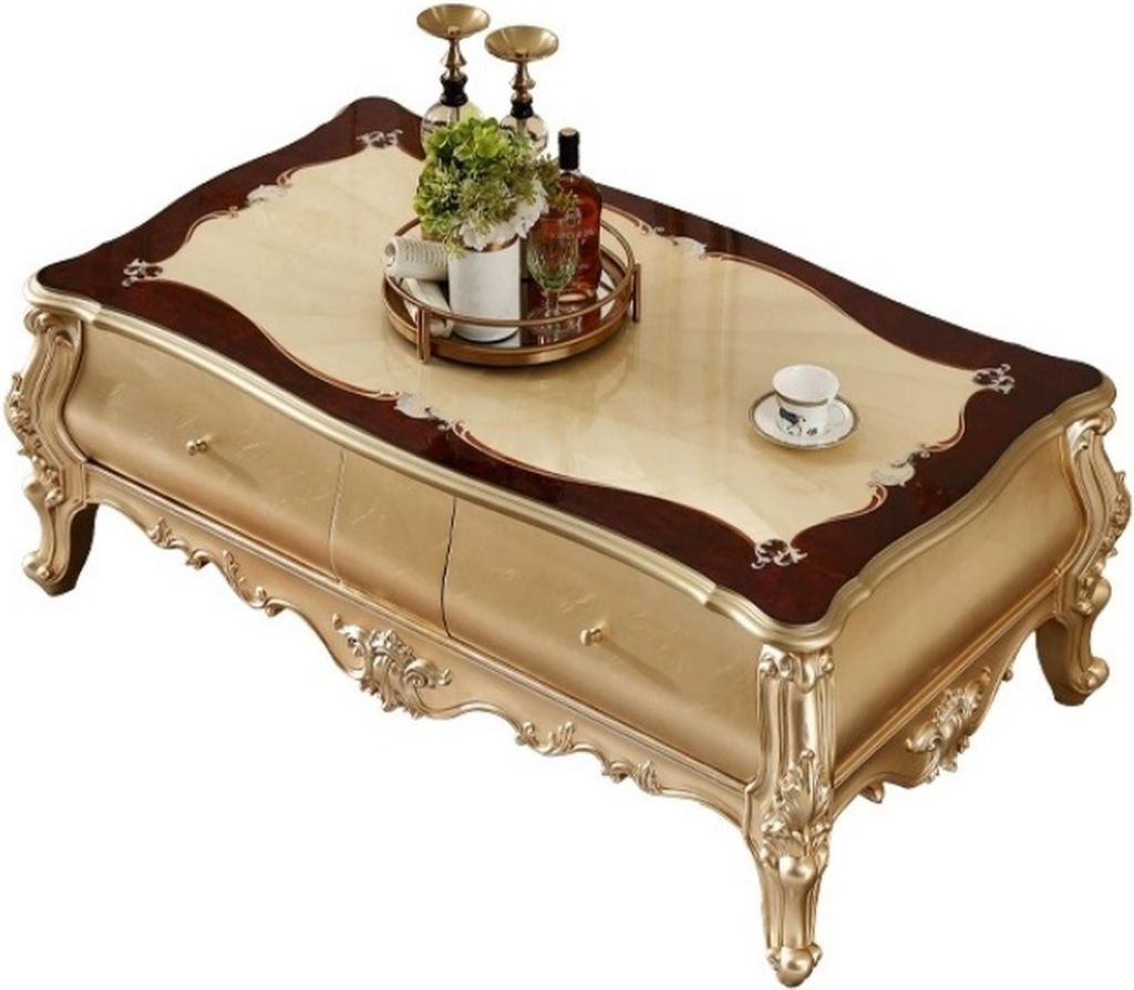 Exklusiver Klassischer Couchtisch Designer Beistelltisch Produktbild 