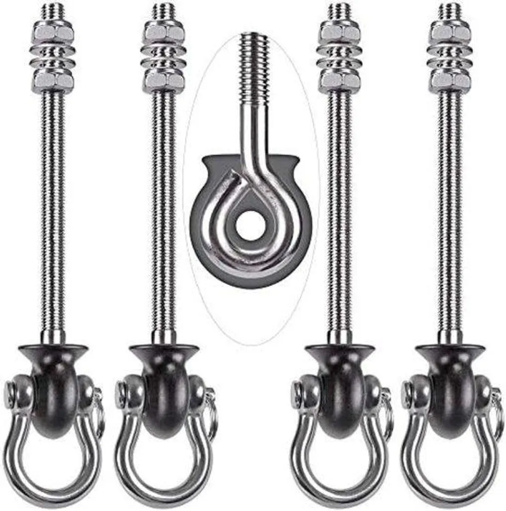 Crochet de suspension mural articulé pour jardin et terrasse - 4 pcs