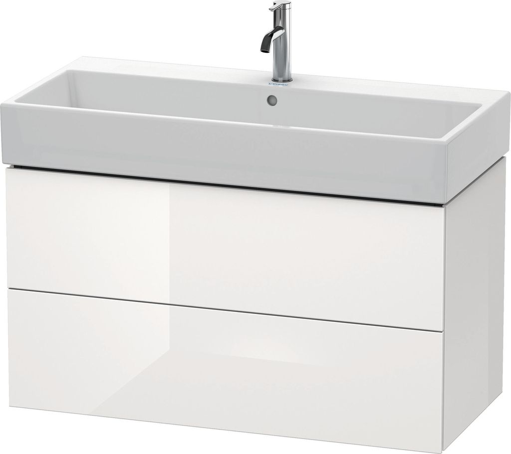 Duravit L-Cube Waschtischunterbau wandhängend, 2 Schubkästen, 984x544x459mm, LC627808585