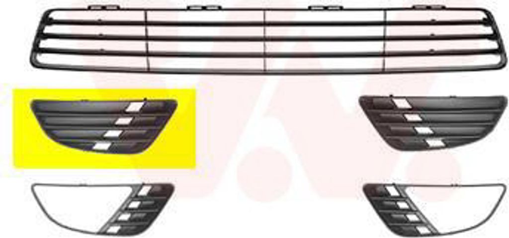 VAN WEZEL Ventilační mřížka Mřížka nárazníku pro FORD Obrázek produktu 