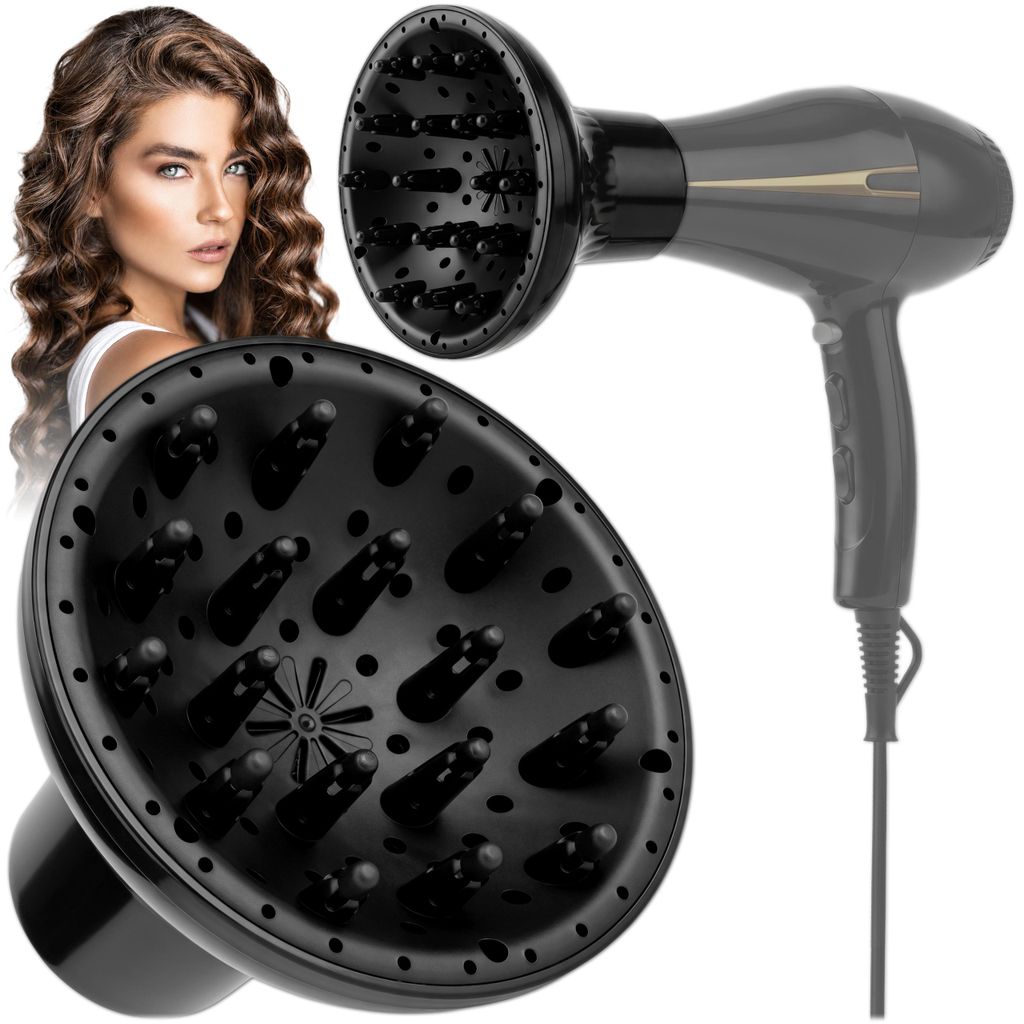 Difusor para secador de pelo KRUMAD, difusor para cabello, Imagen del producto 