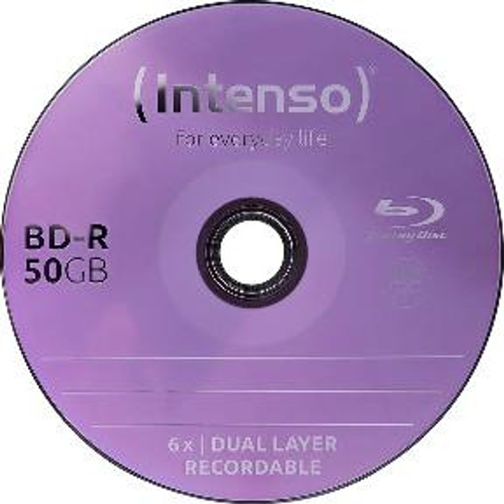Intenso 5001124 disco vergine Blu-Ray BD-R 50 GB 25 pz Immagine del prodotto 