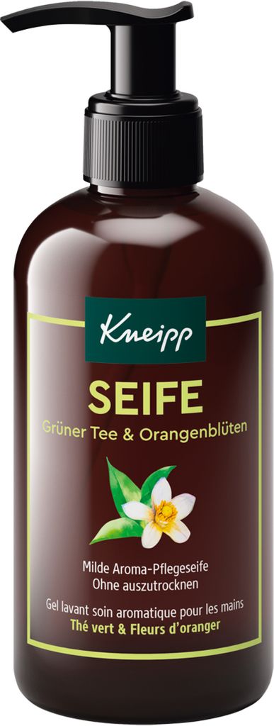 Kneipp Milde Aroma Pflegeseife Grüner Tee und Orangenblüte 250ml