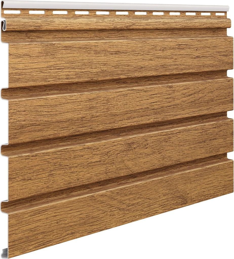 VOX Fassadenpaneele FRONTO - Außenlamellen in 3D-Holzdekor - Wasserfest & UV-beständig - 295 x 28,3 cm - 10 Stück - Winchester-Eiche