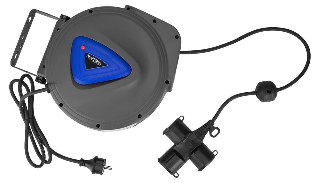 KRAFT&DELE | Carrete automático de cable de extensión, 3 x Imagen del producto 