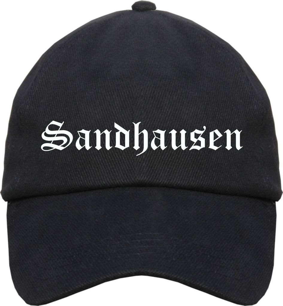 Sandhausen Cappy - Altdeutsch bedruckt - Schirmmütze Cap Einheitsgröße Schwarz