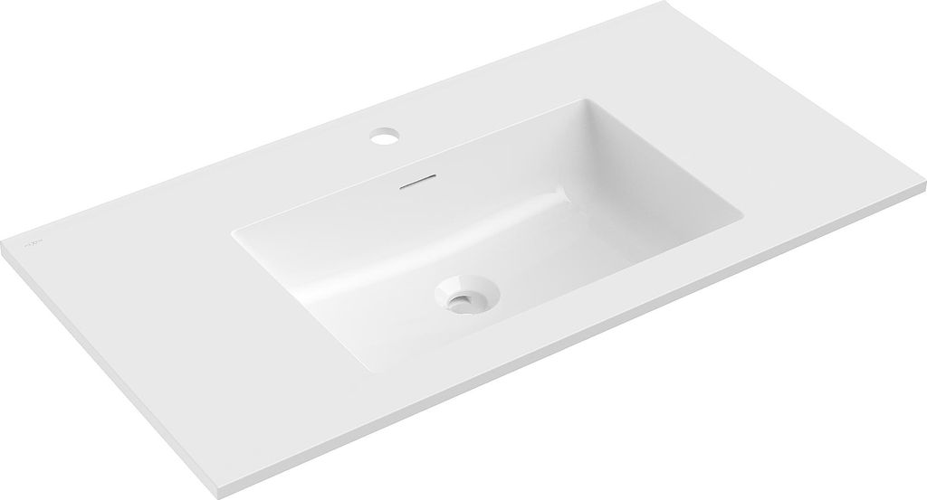 Mexen Otis lavabo incassato nel piano 91 x 46,5 cm, bianco Immagine del prodotto 