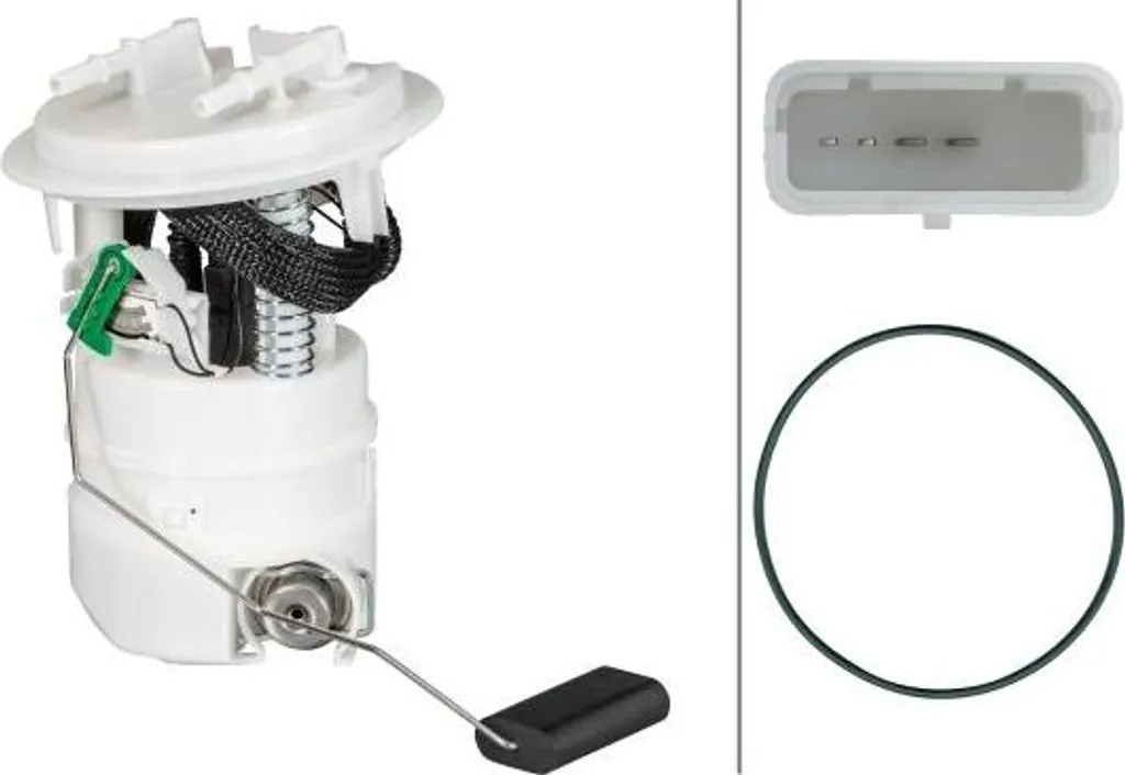 Pompe à carburant fiable avec jauge intégrée HELLA pour Citroën C4