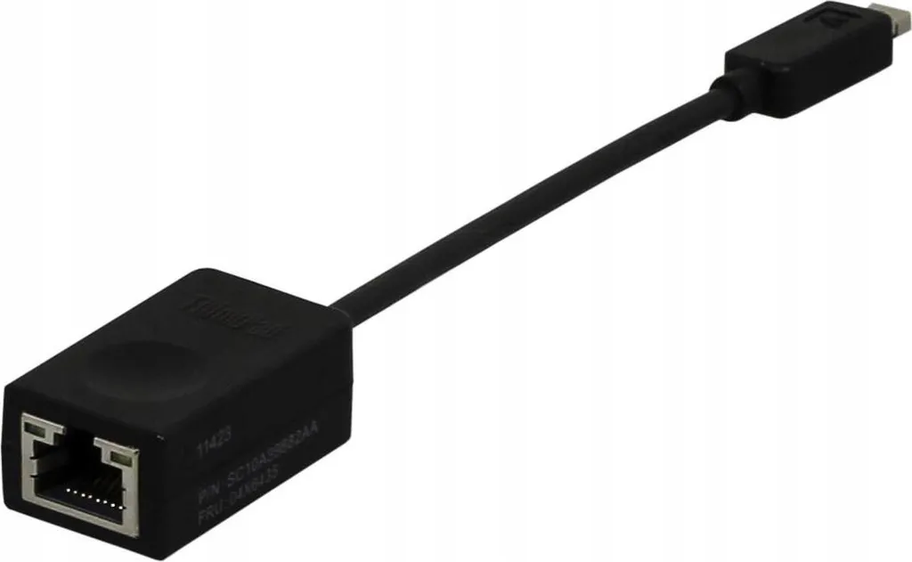 Retrouvez le port RJ-45 sur ThinkPad X1 et L380 avec ce câble Ethernet