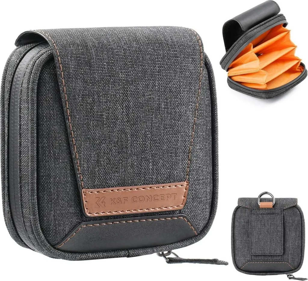 K&F Concept Borsa portafiltri 4 in 1 per filtri di fotocamere fino a 95 mm