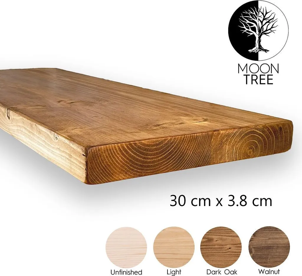 Occasione MoonTree! Mensola Ivar 130cm Legno Rovere Scuro Massiccio