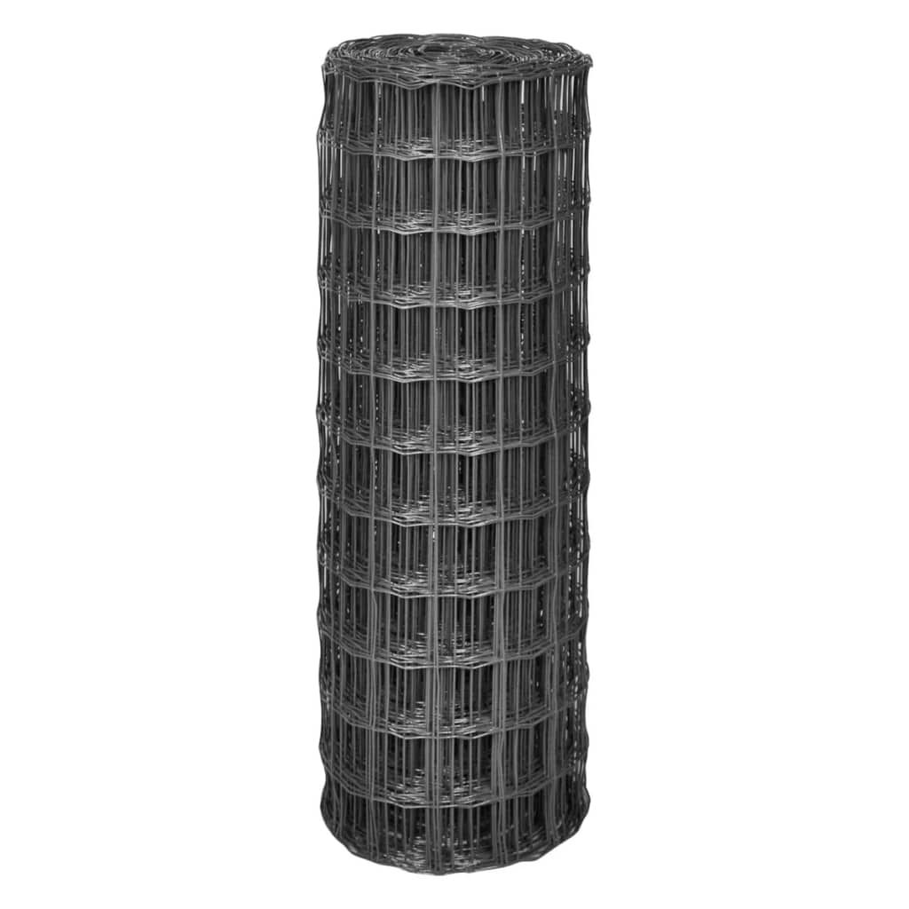 vidaXL Eurofence stalowy 10 x 1,2 m szary Zdjęcie produktu 
