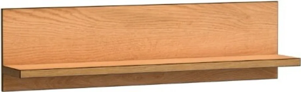 Étagère Murale Bois Fonte 120 cm Minio - Support Déco Chêne Caramel