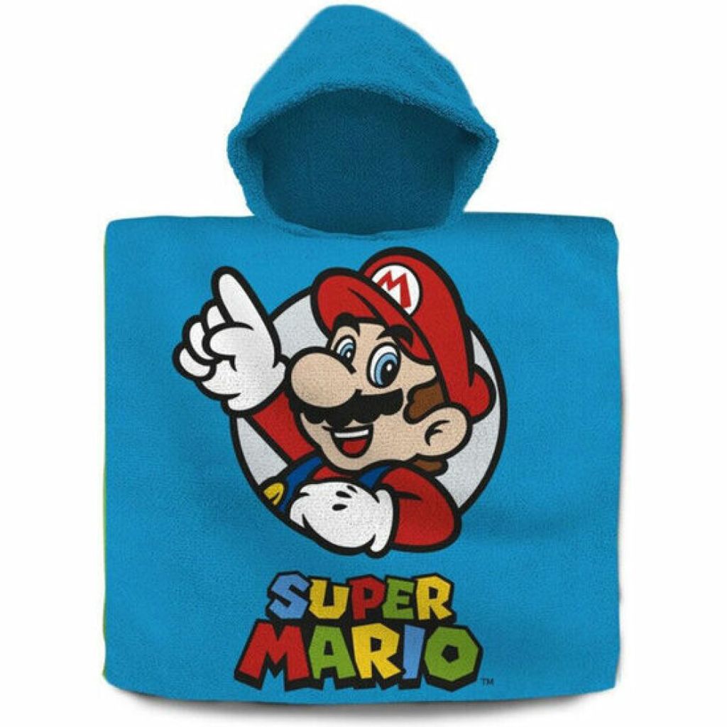 Asciugamano poncho in cotone Super Mario Bros Immagine del prodotto 