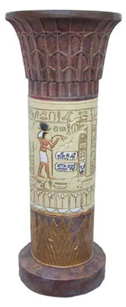 Colonne Égyptienne 90 cm - Statue Robuste pour Décoration Durable
