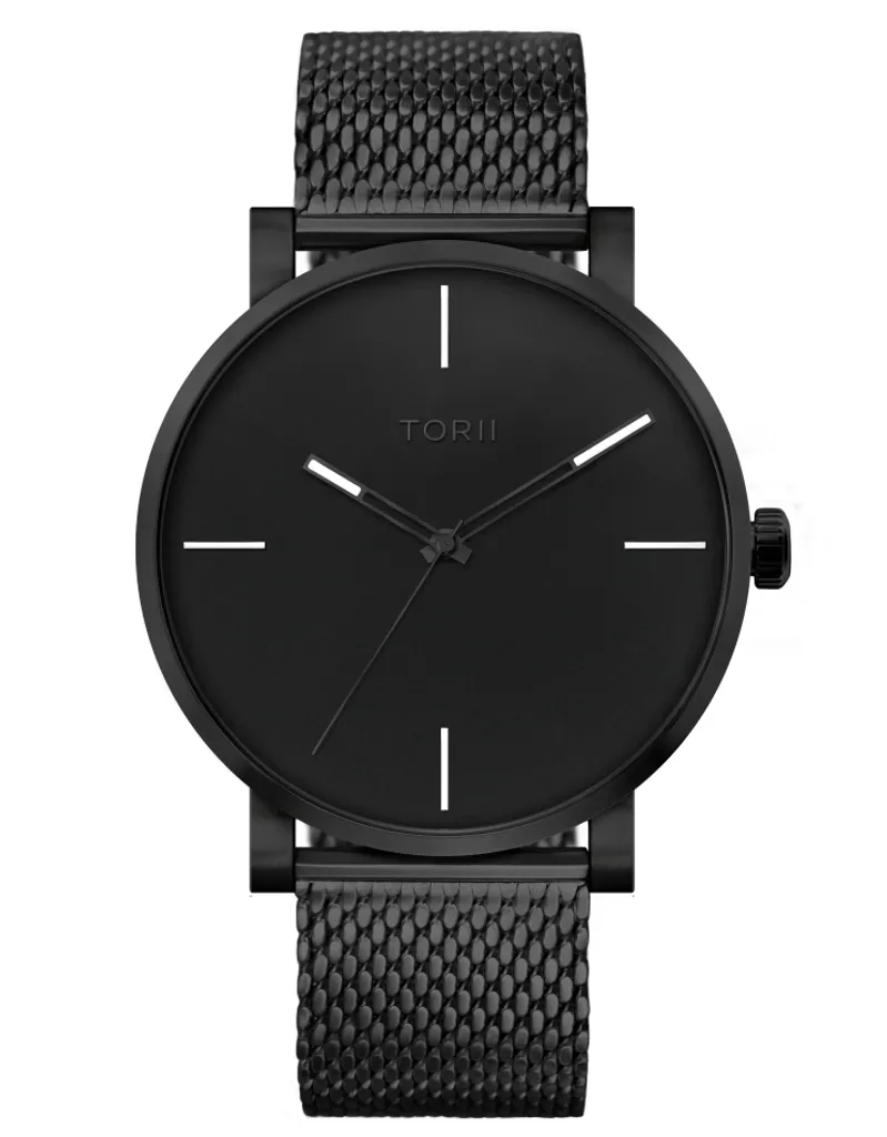 Montre-bracelet étanche TORII B45BG.B4 noire pour homme actif et chic