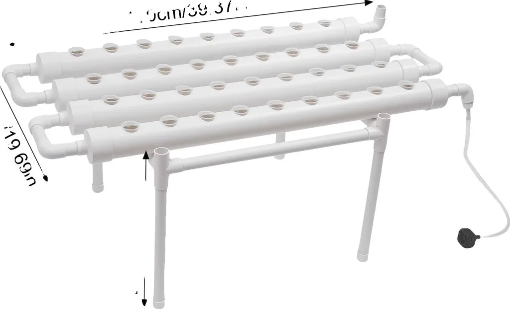 Kit Idroponica 36 Piante Bianco - Sistema Completo per Orto in Casa