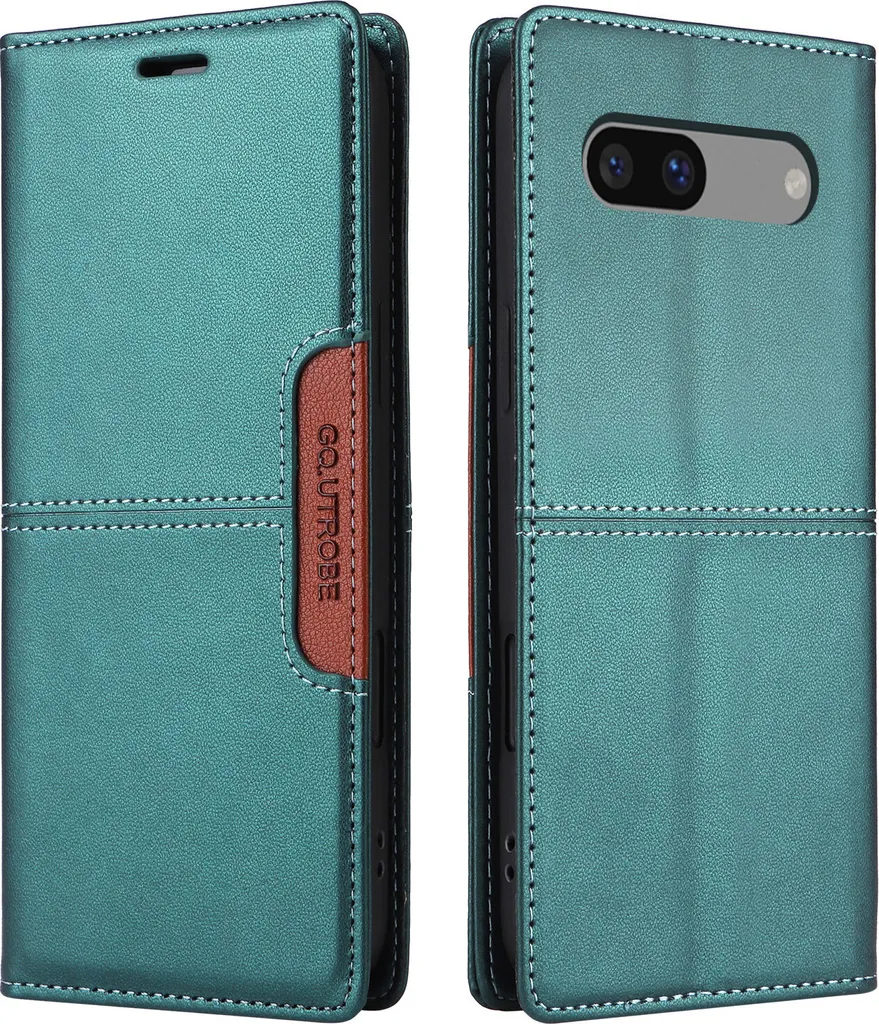 Custodia Flip Verde Google Pixel 7A - Protezione Schermo e Supporto - 2