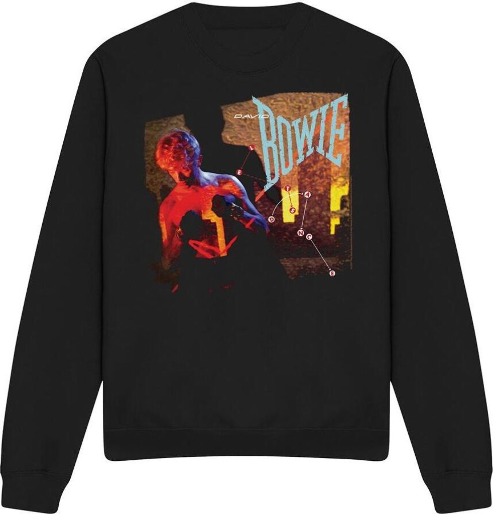 David Bowie - "Let's Dance" Sweatshirt für Herren/Damen Uni TV11222 (XL) (Schwarz)