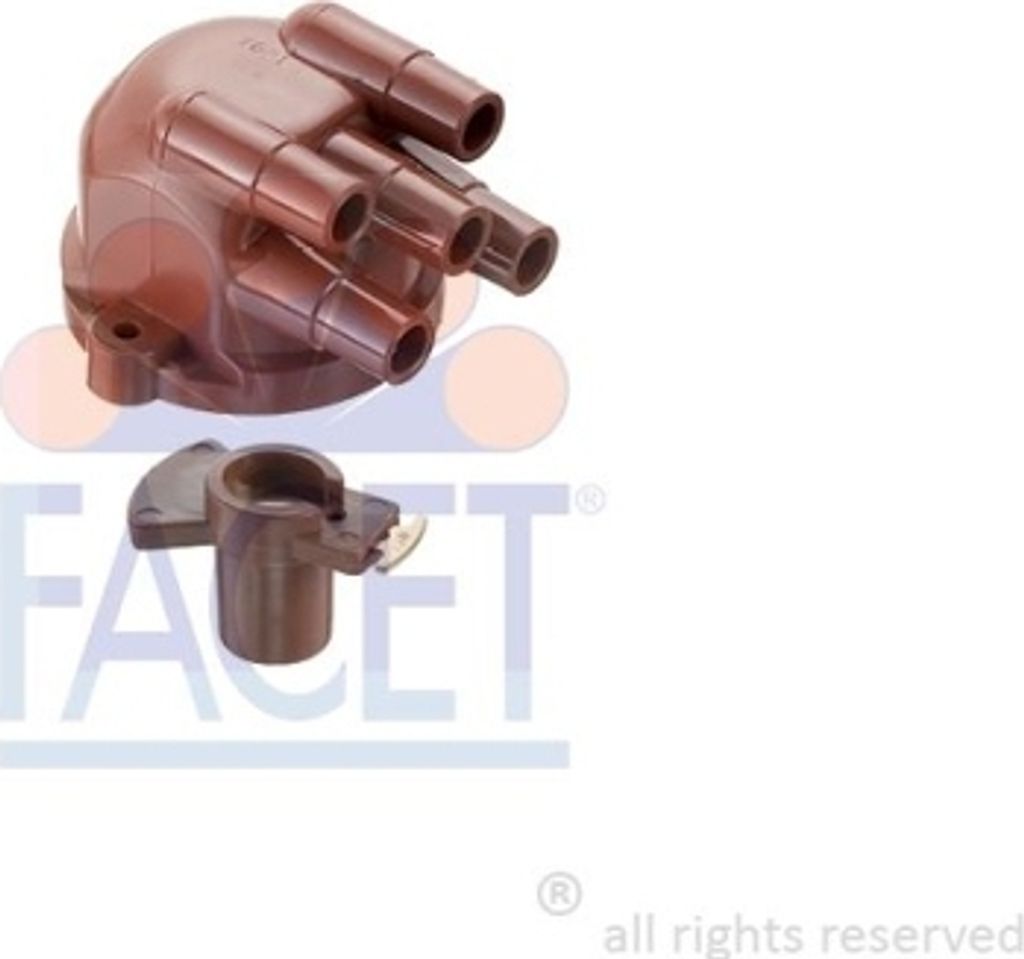 1 Zündverteilerkappe FACET 2.7666PHT Italy - OE Equivalent für RENAULT