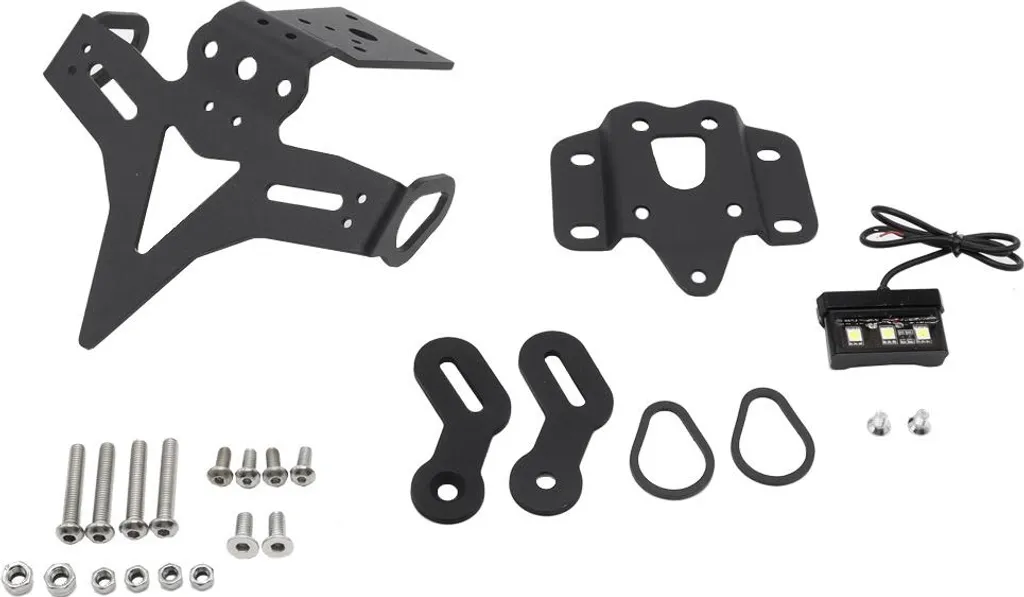 Support Plaque MT-07 MT07 FZ-07 Kit Éliminateur Garde-boue avec LED